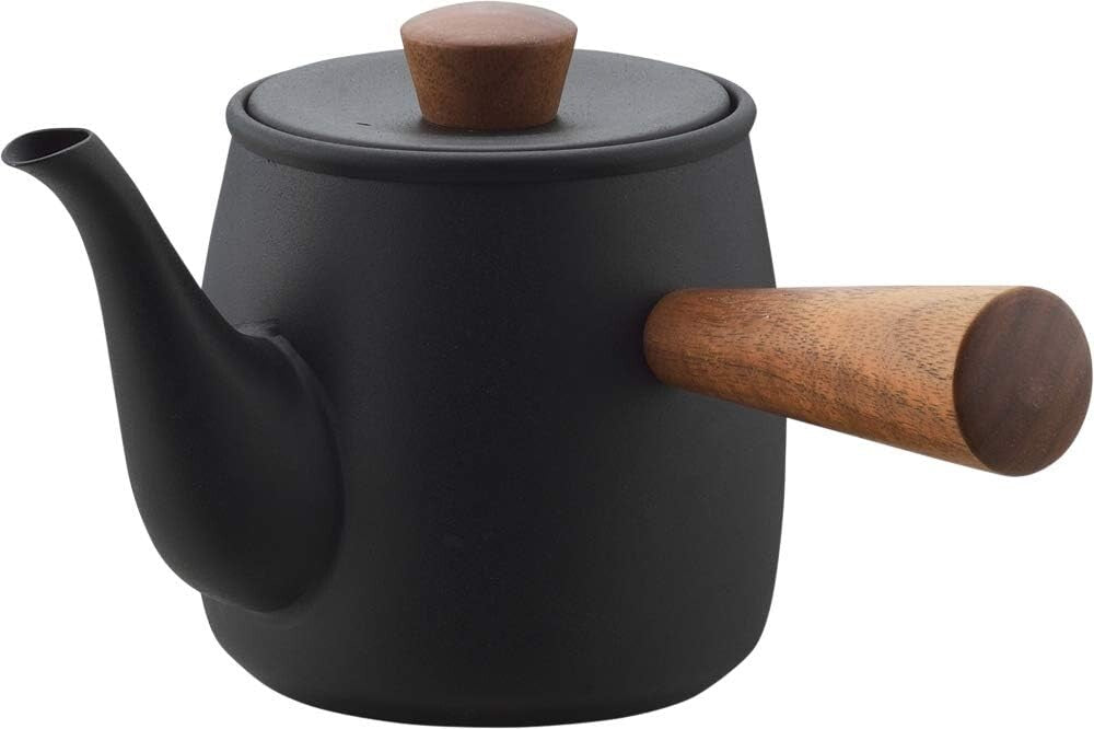 Kyusu en inox et bois naturel