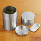 Boîte à thé inox avec cuillère