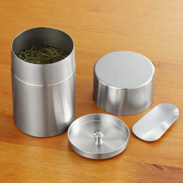 Boîte à thé inox avec cuillère