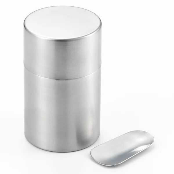 Boîte à thé inox avec cuillère
