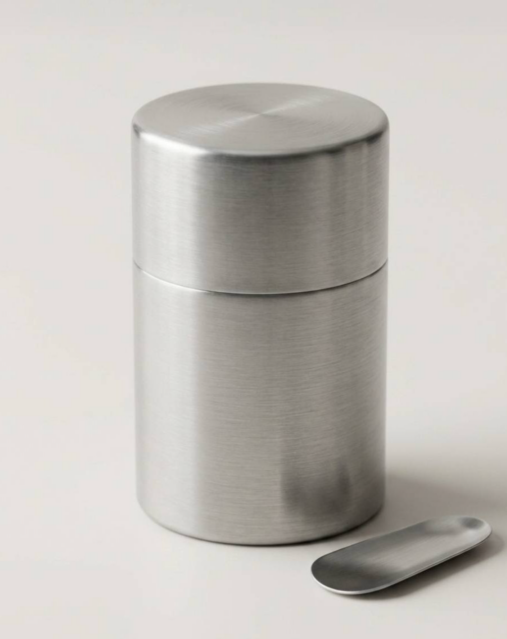 Boîte à thé inox avec cuillère