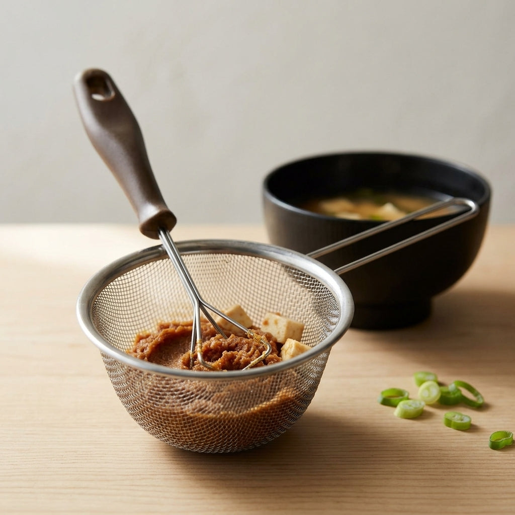 Coffret Miso Dogou, passoire à miso et Miso Muddler Triangle, vue 3
