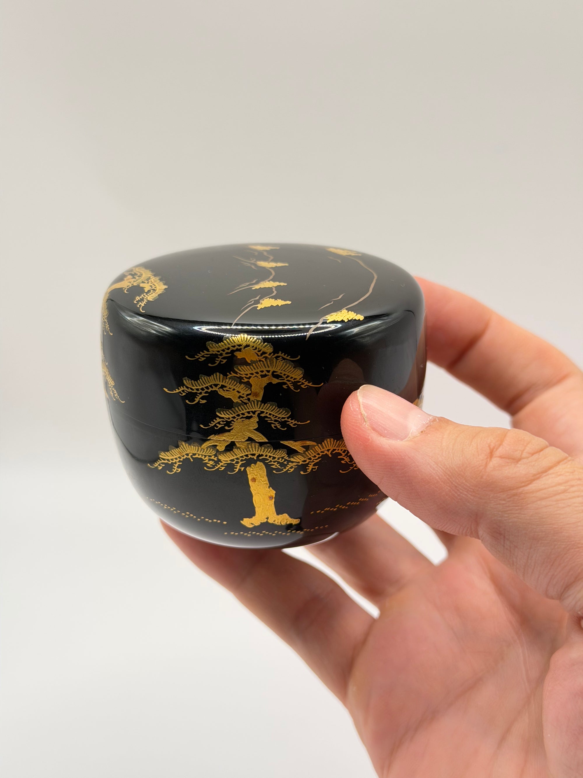 Lot natsume et kōgō en laque