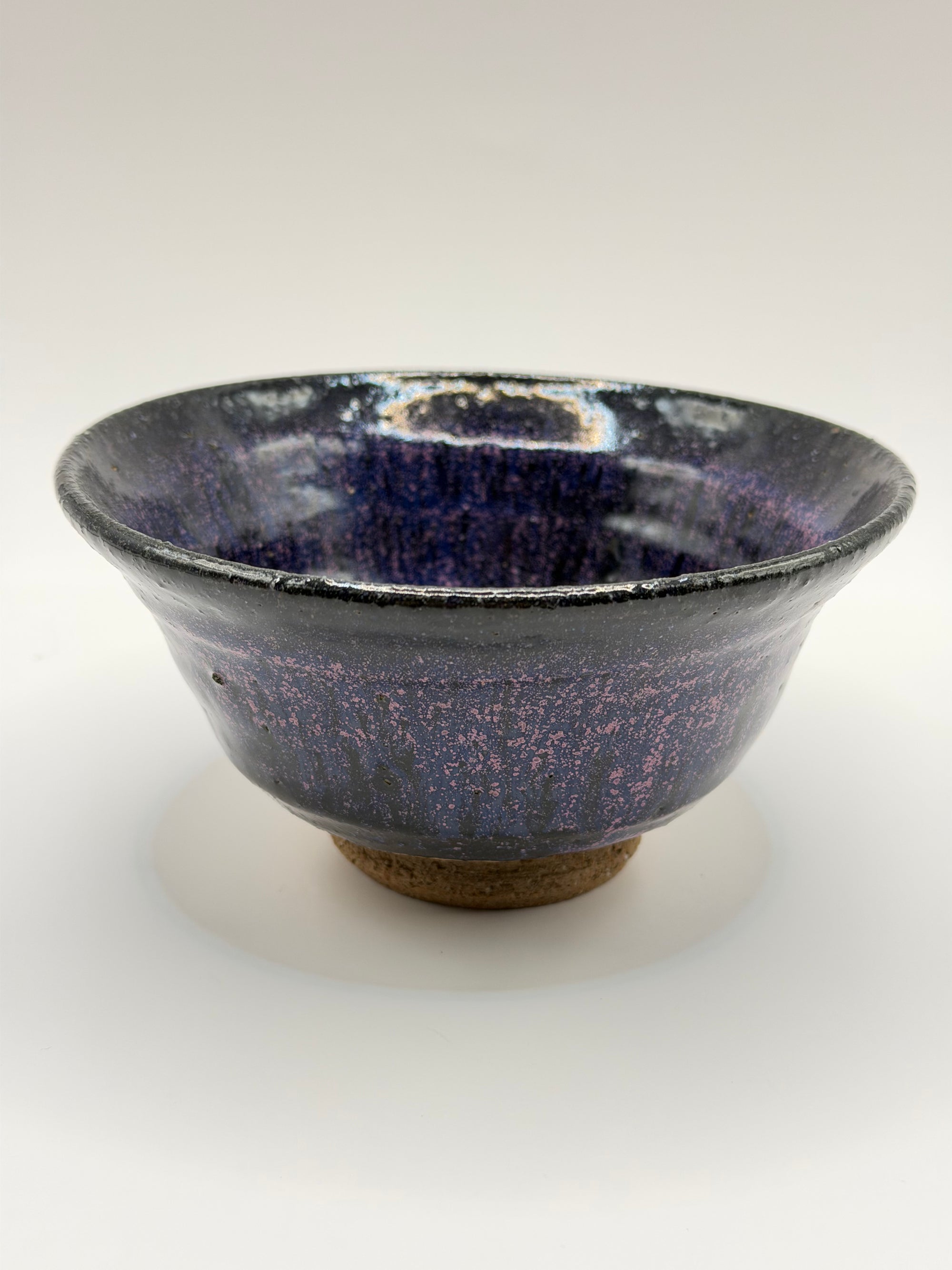 Chawan en grès, glaçure tenmoku