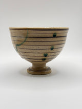 Coupe sur pied, décor peint
