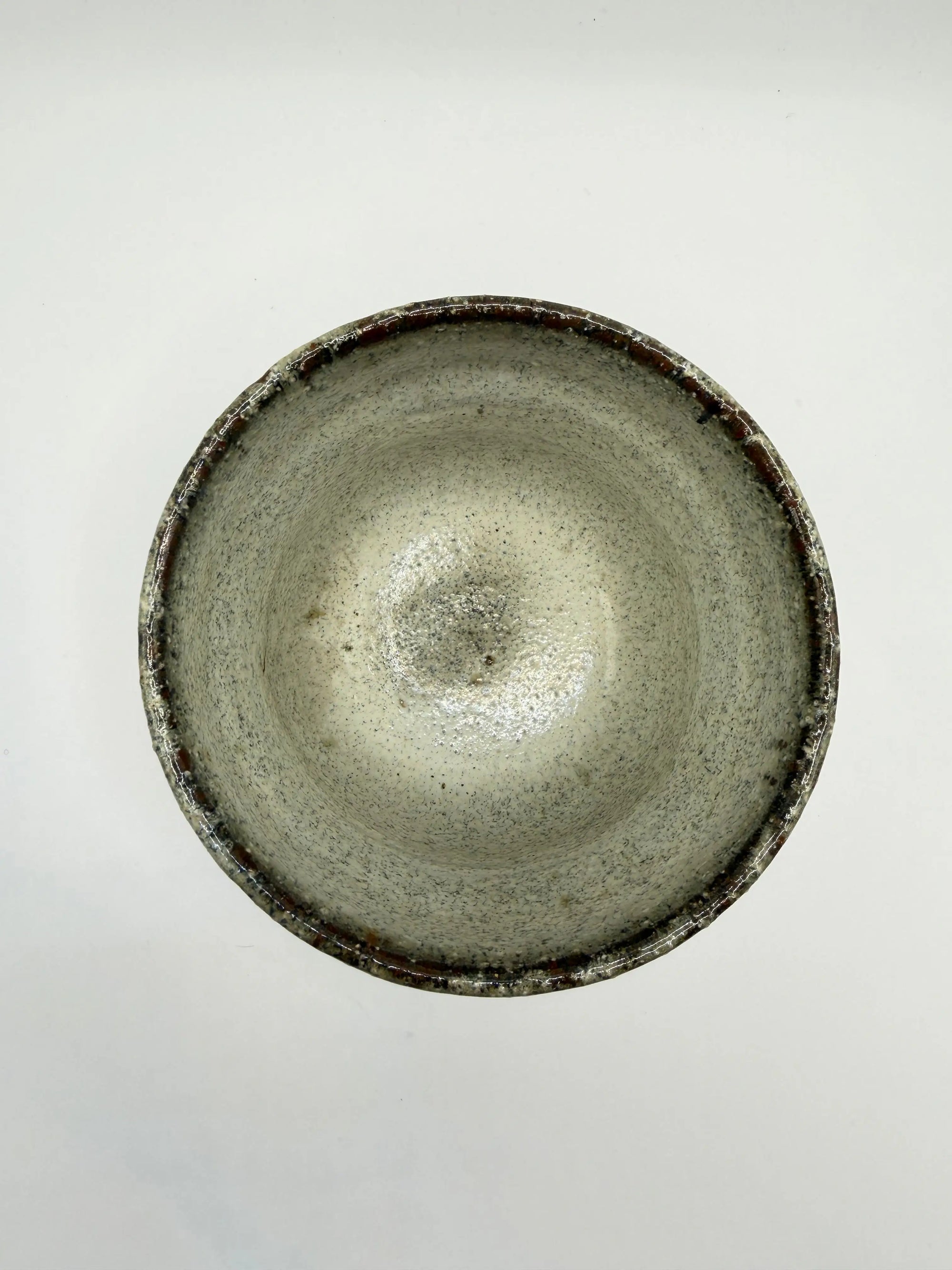 Tasse grès glaçure dégradée bleue