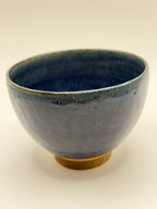 Bol grès glaçure bleu profond