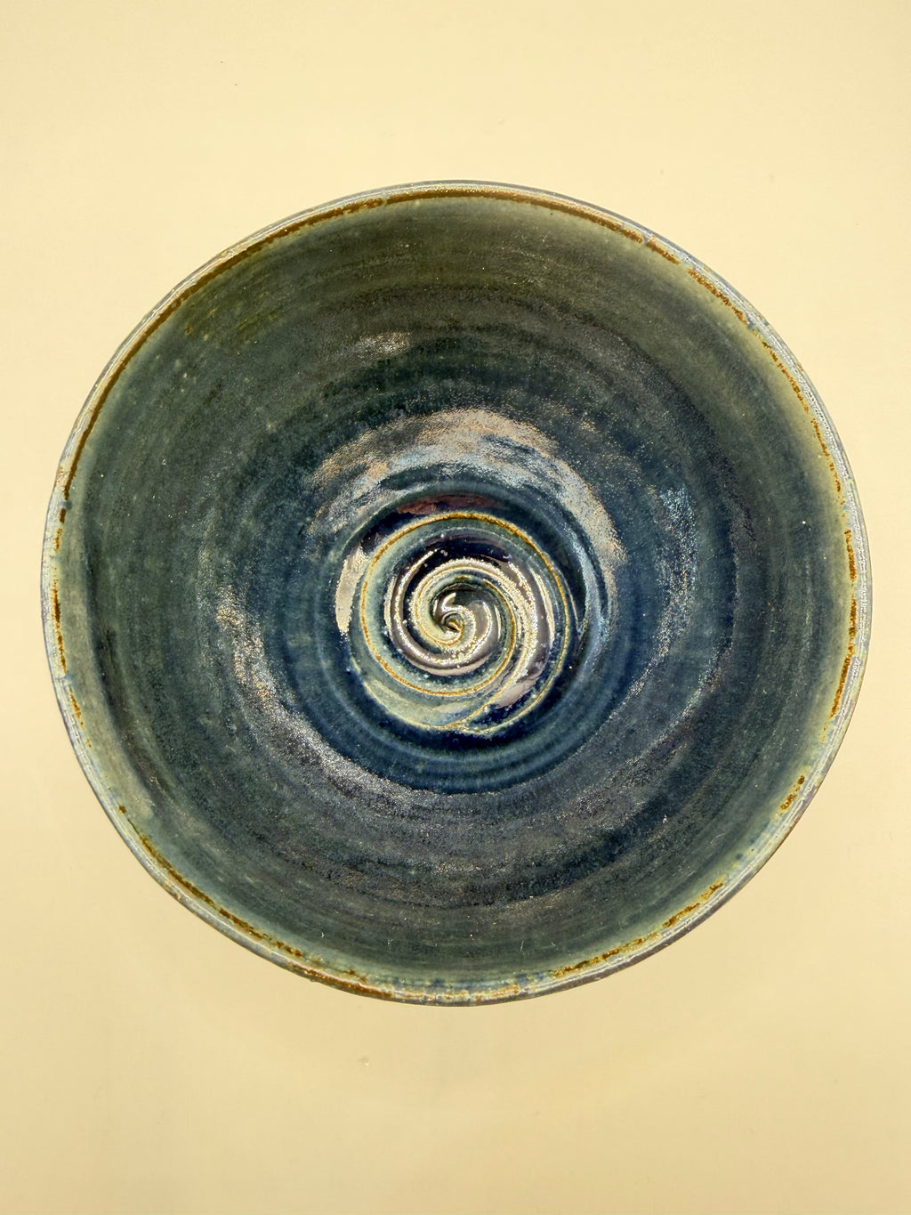 Bol grès glaçure bleu profond
