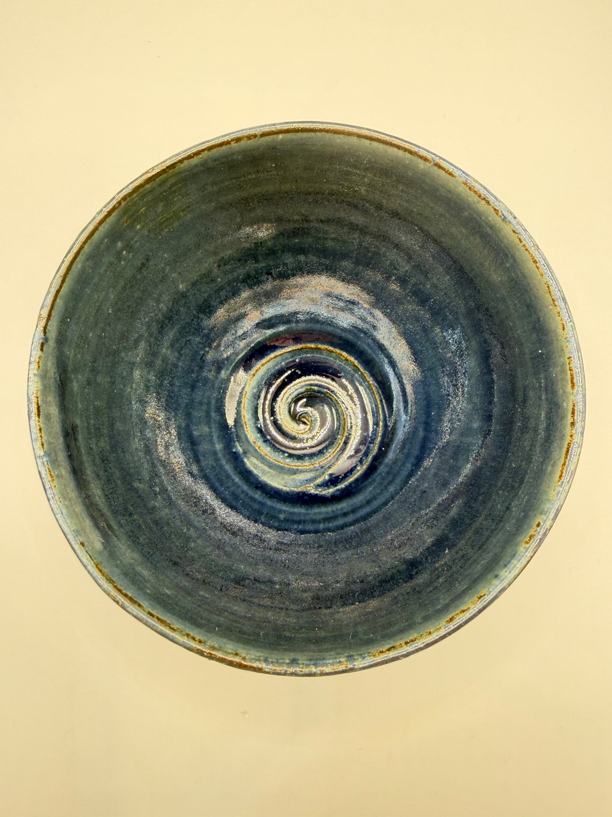 Bol grès glaçure bleu profond