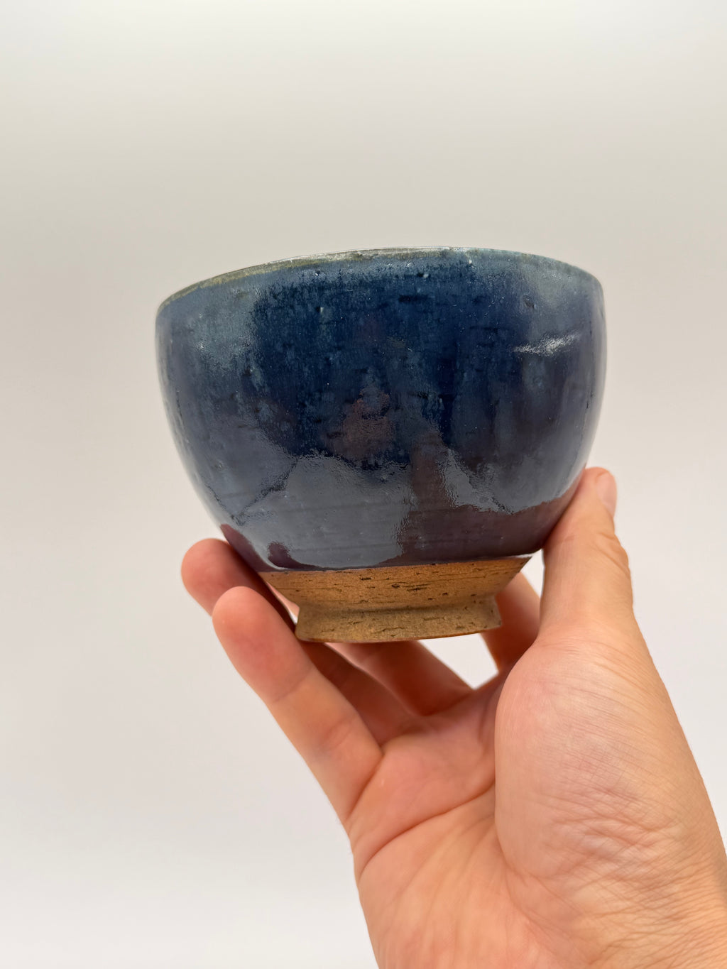 Bol grès glaçure bleu profond