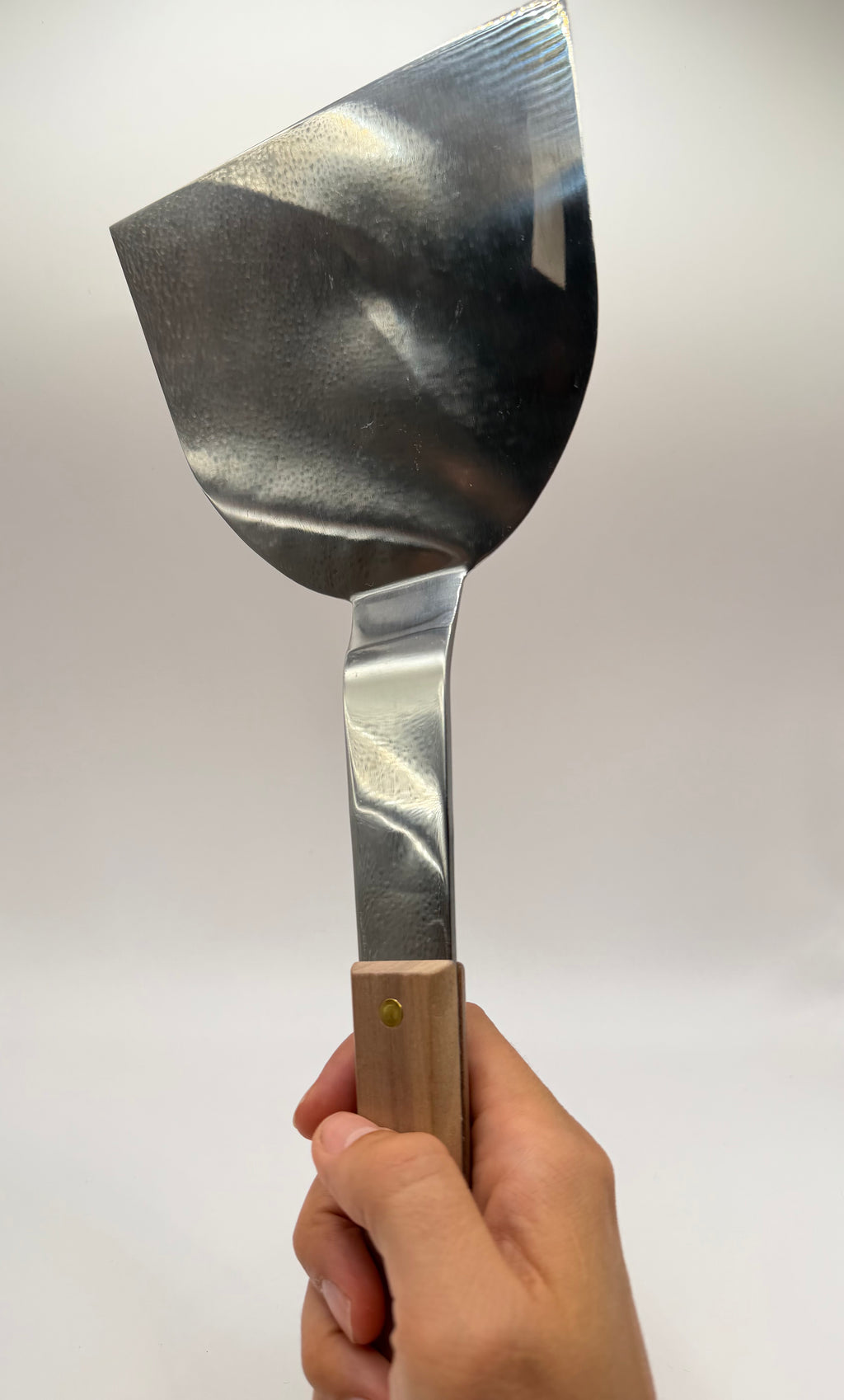 Spatule teppan acier manche bois, vue 11