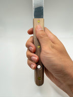 Spatule teppan acier manche bois, vue 10