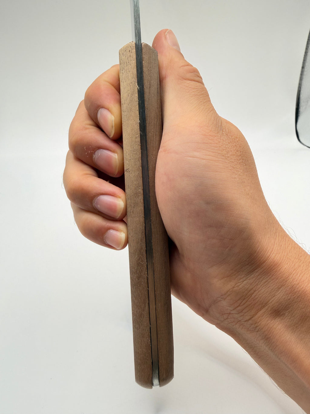 Spatule teppan acier manche bois, vue 8