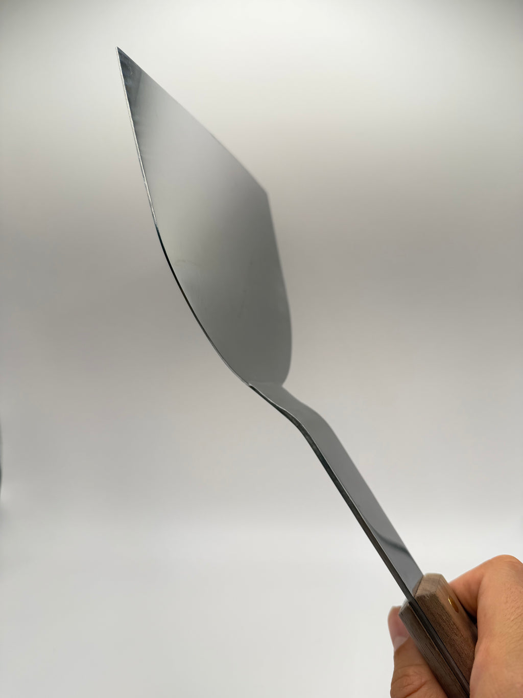 Spatule teppan acier manche bois, vue 6