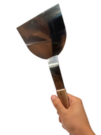 Spatule teppan acier manche bois, vue 3