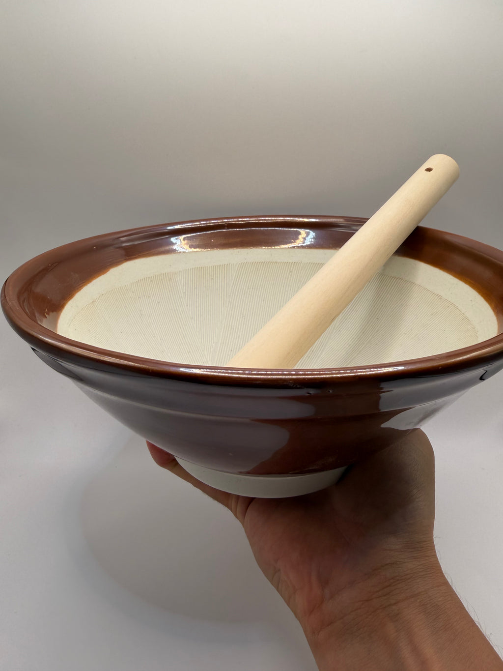 Mortier suribachi et pilon japonais