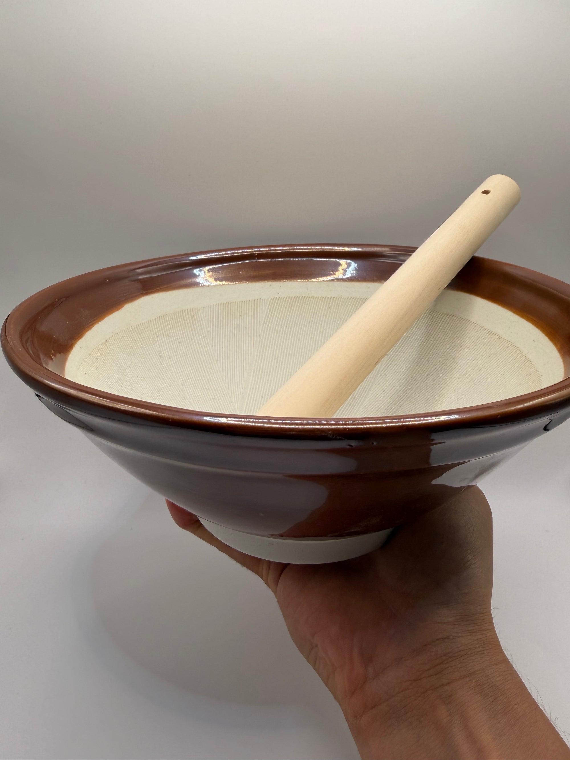 Mortier suribachi et pilon japonais