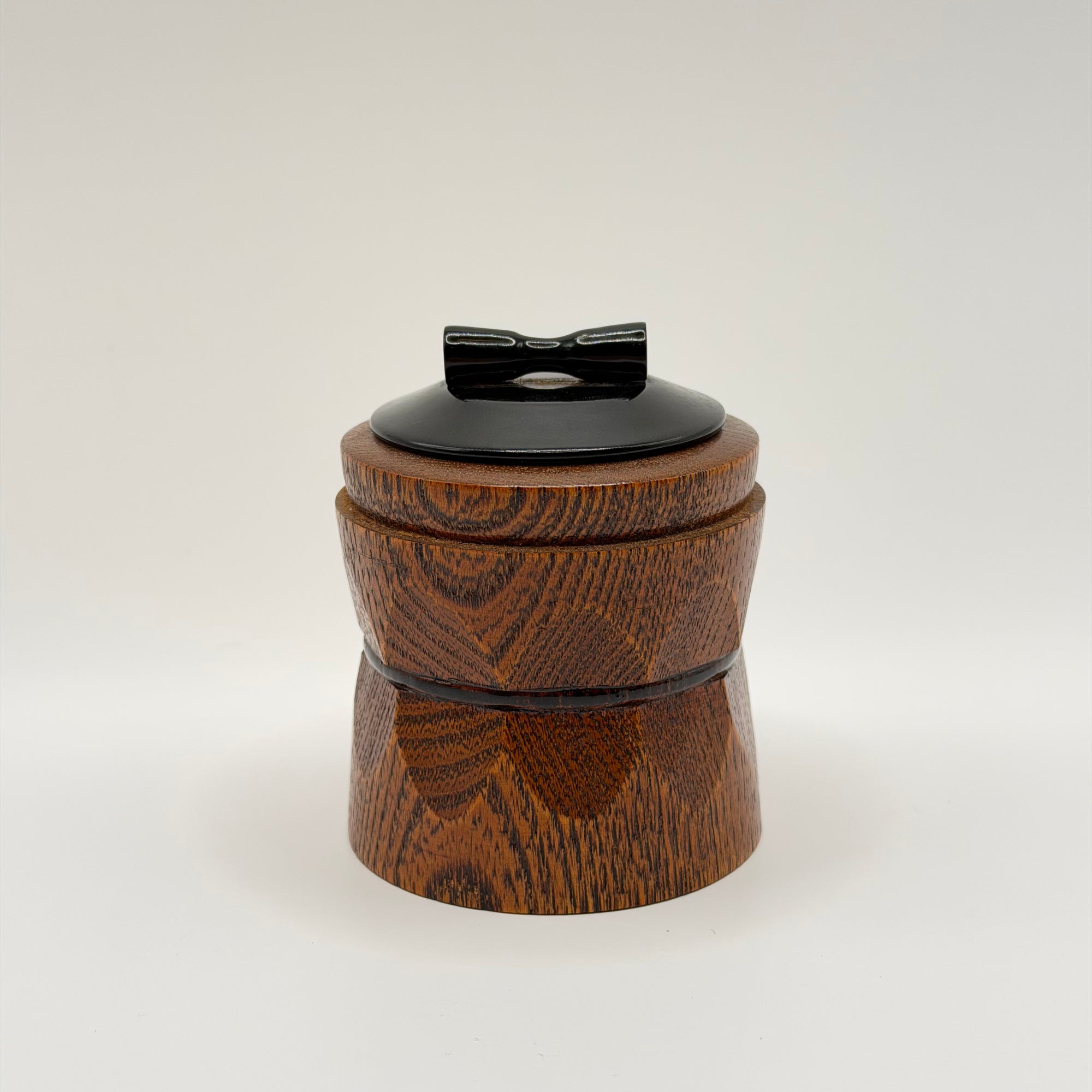 Pot à Matcha en Bois Tourné, Pièce Vintage de Collection