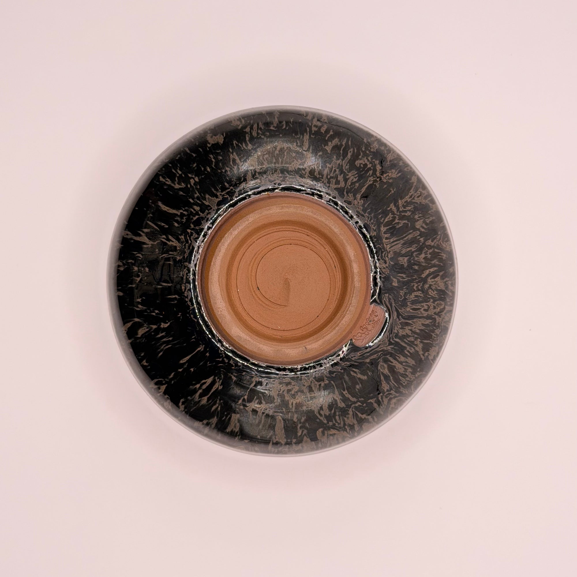 Bol à Matcha Tenmoku Irisé, Pièce Vintage de Collection