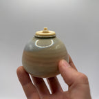 Pot à Matcha Sphérique Glaçure Nacrée