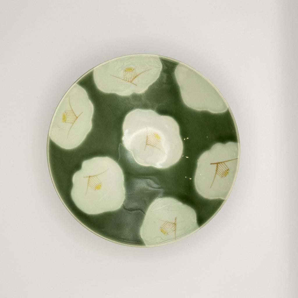 Coupe à Matcha Céladon, Décor Libellules