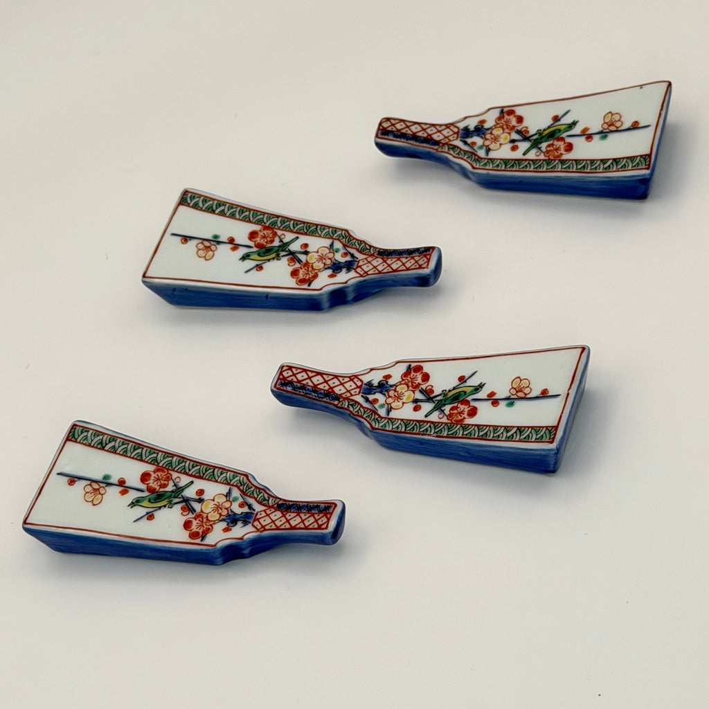 Set de 4 Porte-Baguettes Imari Prunier
