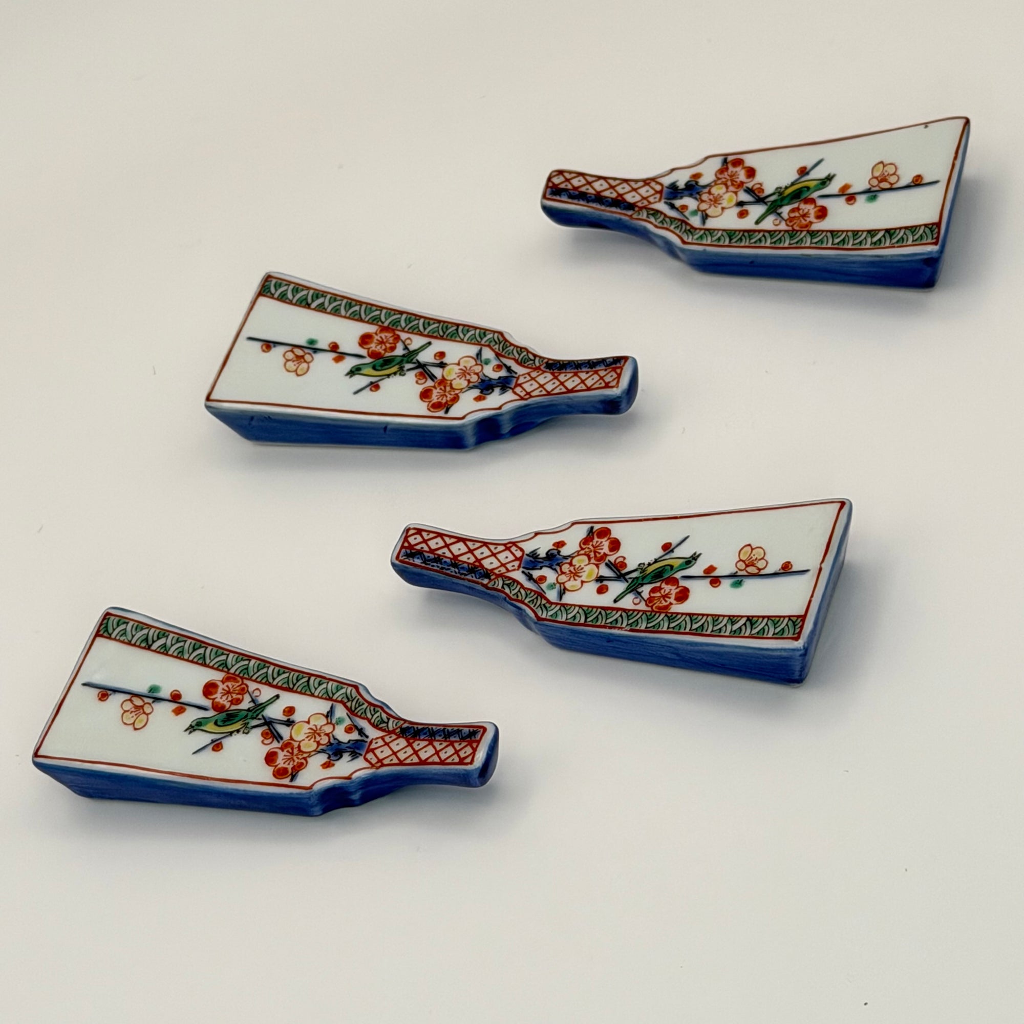 Set de 4 Porte-Baguettes Imari Prunier