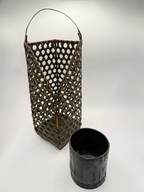 Panier ikebana en bambou tressé, vue 4